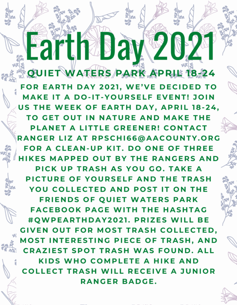 Earthday Notice 2021 Friends Of Quiet Waters Park earthday-notice-2021-friends-of-quiet-waters-park